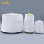 Manufacture Produce Spun Polyester Yarn OEM Raw White 60/2 with Chemical