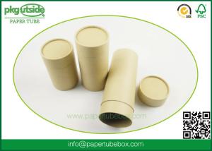 Quality Durable Kraft Paper Tube Packaging , Custom Printed Paper Cylinder Containers wholesale