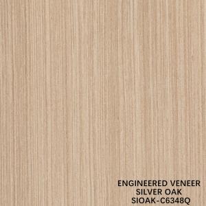 Quality Artificial Wood Veneer Quarter Cut Of Silver Pear Lengthened Size 3200mm For Door And Cabinet Face wholesale