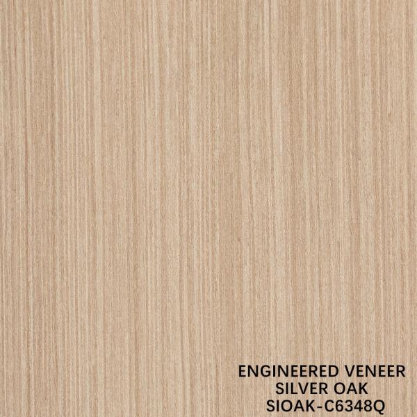 Artificial Wood Veneer Quarter Cut Of Silver Pear Lengthened Size 3200mm For