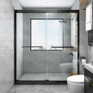 Quality Hotel Shower Glass Panel 6mm-15mm Frameless Tempered Glass Shower Enclosure wholesale