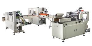 Quality PLC Automatic Pocket Paper Tissue Machine Production Line 8-12bags/min wholesale