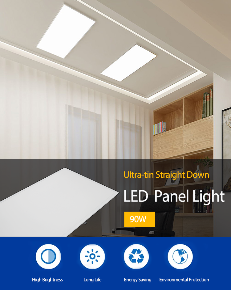 Office LED Panel Light 90W 1200x600mm With Color Temperature CCT 3000K-6500K