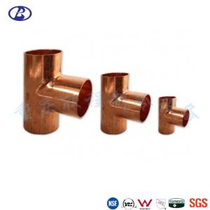 Quality Wrought Copper Tee ASTM 1/2 Inch Refrigeration Pipe Fittings wholesale