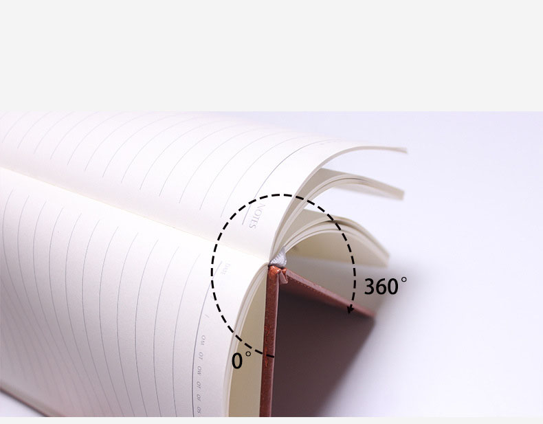 Personalized Notebook with Luxury Soft PU Leather Cover and Customized Paper Material