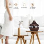 300ML 2W 35ml/h Wood Grain Aroma Diffuser For Bedroom
