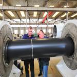 Vacuum Calibrating Pre-Insulated Pipe Extrusion for Municipal Water & Heating