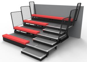Quality Manual Control System Retractable Grandstands Comfortable Upholstered Bench wholesale