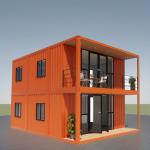 Customizable Double-Story Container House for Seaside Vacation Fireproof