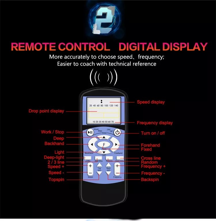 12VDC 120W 20KM/H Tennis Ball Machine For Training Multiple Mode