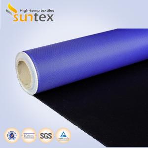Quality Fireproof Polyurethane PU Coated Fiberglass Fabric Fire Resistant Thermal Insulation wholesale