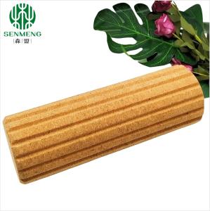 Quality High Density Natural Release Fitness Exercising Cork Yoga Massage Roller wholesale