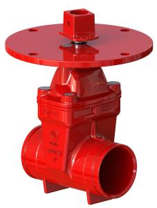 Quality Soft Seated UL FM Gate Valve With Red FBE Coated Abrasion Resistance wholesale