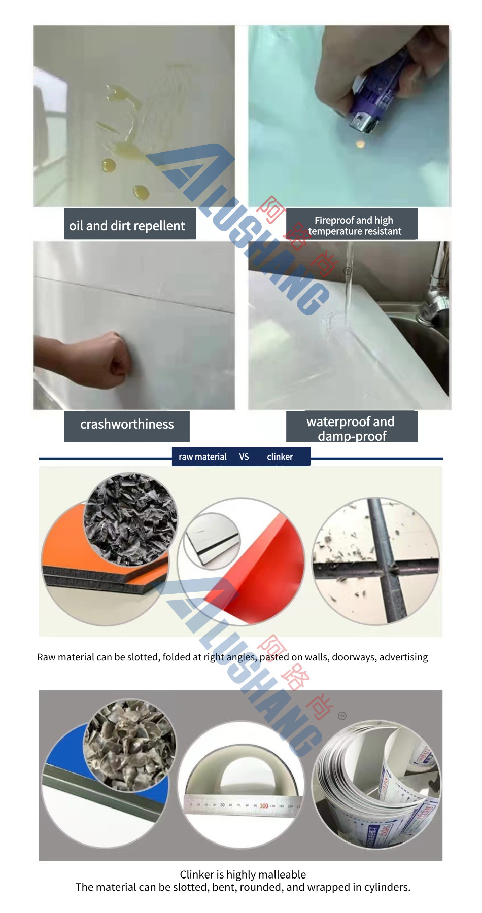 2440mm Dark Gray Exterior Acp Sheet Panel Custom Thickness Acp Cladding For Houses