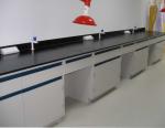 Customized School Steel Laboratory Work Benches With Hanging Cupboard