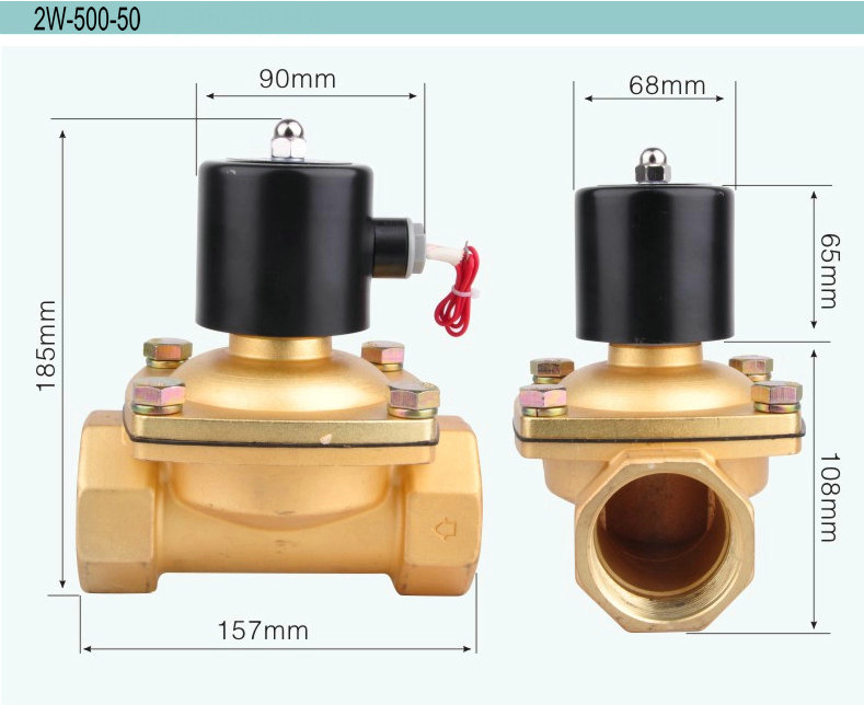 High Pressure Electric Water Valve , 2 Way Flow Control Solenoid -5-150 ℃
