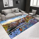 Quality Polyester fibers living room center area rug customized pattern & size &