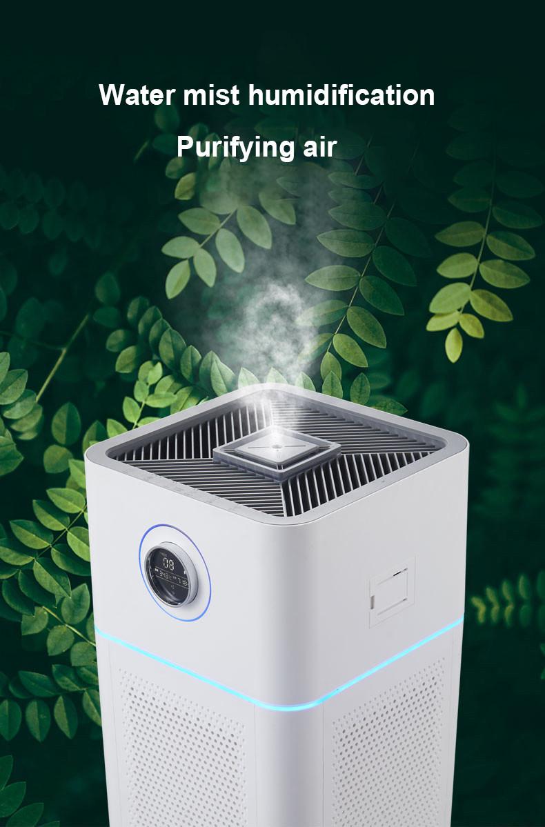 Anion Generator Uvc Room Smart Humidifier Remove Odor Air Purifier