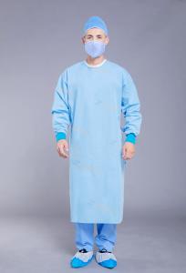 Quality Tear Resistant Knit Cuff 70g Washable Isolation Gown wholesale