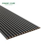 Wood Slat Wall Panels - Wood Black Acoustic Felt - 2400x600x22mm