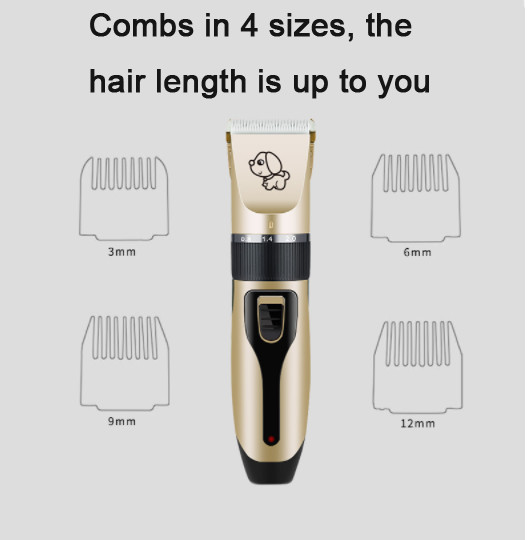 Rechargeable Pet Grooming Tool Noiseless Dog Hair Trimmer Clippers