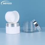 50g 1oz PETG Plastic Double Wall Cream Jar Containers For Body Eye Face
