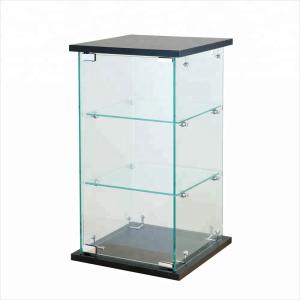Quality Modern Glass Display Rack Sample Jewelry Countertop Black Tower wholesale