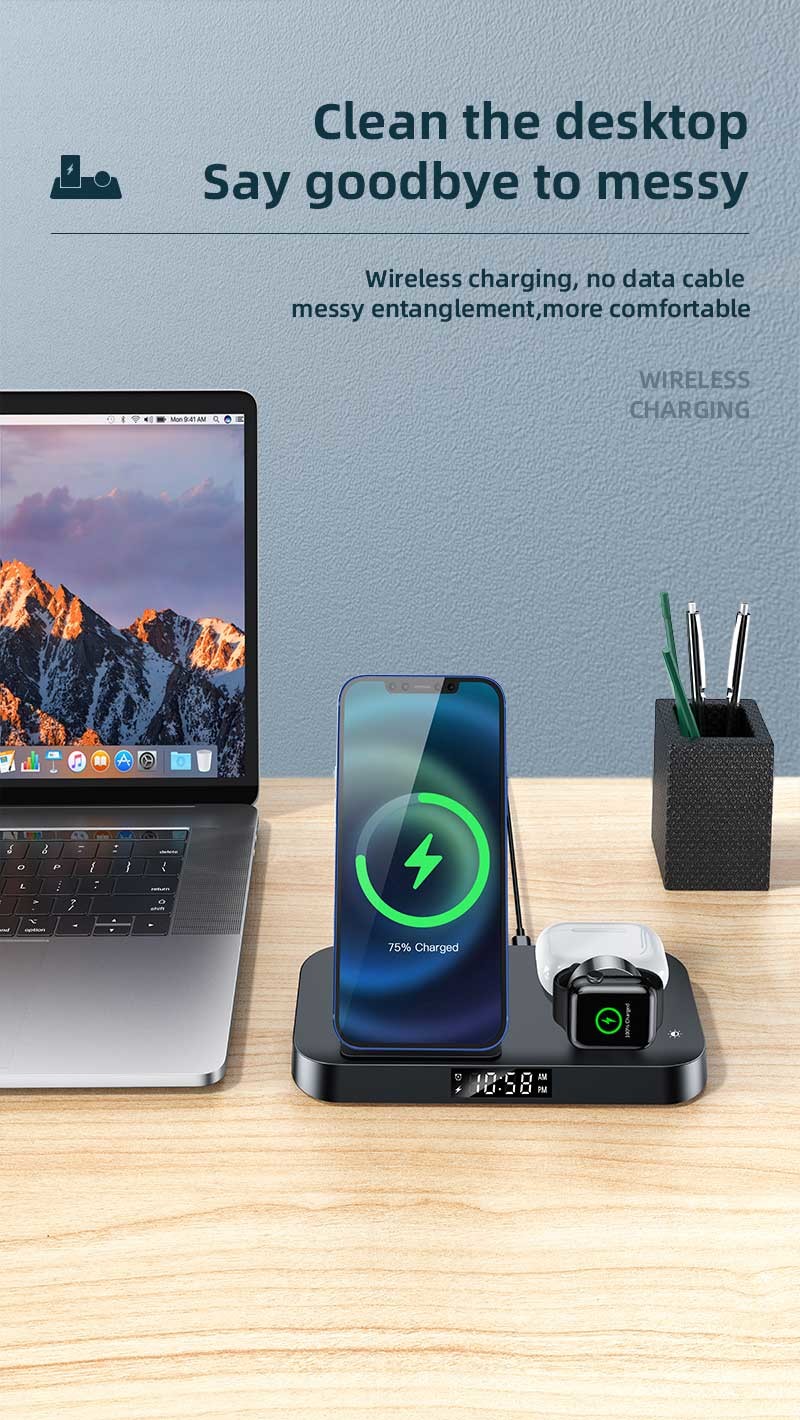 4 in 1 Fast Charging Multi Function Wireless Charger