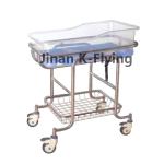 Strong Air Permeability Tilt Hospital Crib Bed Stainless Steel