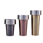 Big size oval shape stainless steel flower pot garden planter