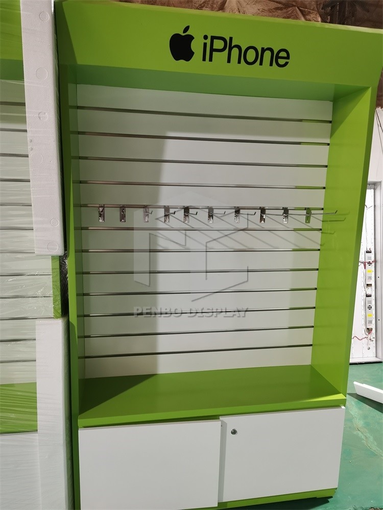Slat Wall Display Phone Store Furniture Cabinet 5mm Thick MDF
