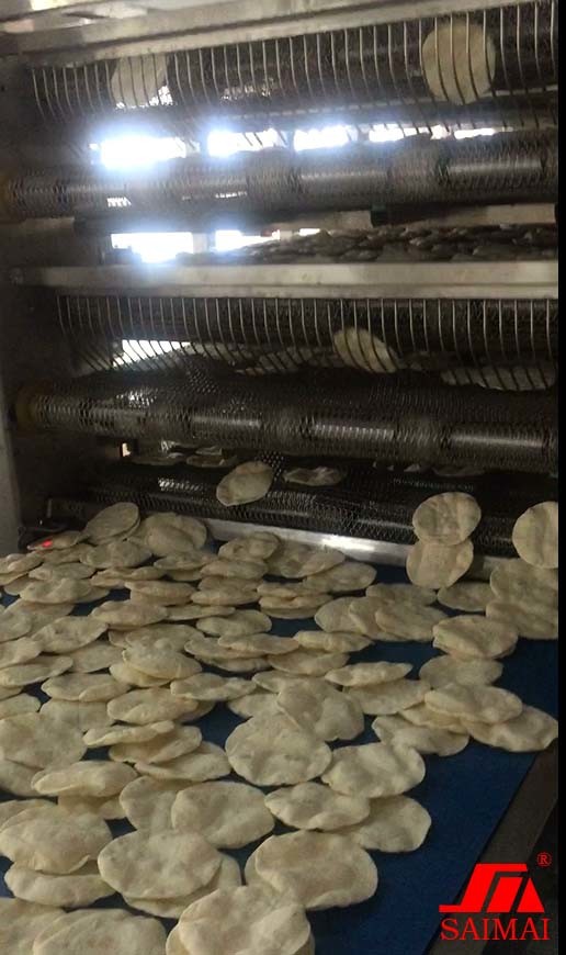 304 Stainless Steel Dough Thickness Adjustable Flat Bread Production Line