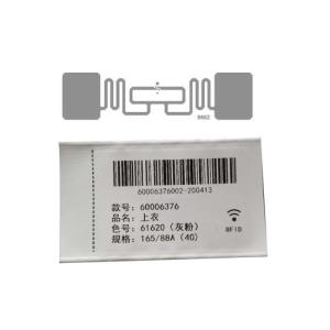Quality 1.63 X 0.63in RFID Tag Sticker Fabric Custom Care Labels For Clothing wholesale