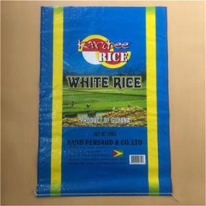 Quality Woven 25 Kg Rice Packaging Bags PP Polypropylene ISO Certified wholesale