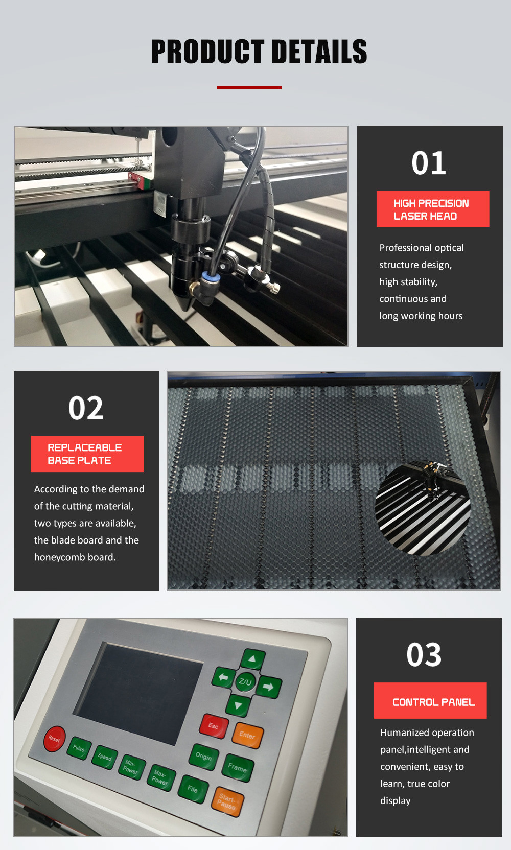 60W-180W Acrylic 9060 Laser Cutter