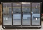 3000mm 4 Solid Door Display Freezers 3120mm Cabinet Height 2080 Remote Type