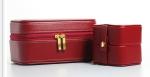 Leather Jewelry Boxes,Leather Jewelry Case with Zipper and stich edge