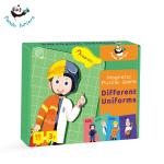 Magnetic Educational Jigsaw Puzzle Game Different Ocupation Uniforms For Kids
