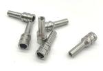 Gilded CNC Lathe Machining Parts , 316 Stainless Steel Shaft 6x31.6mm