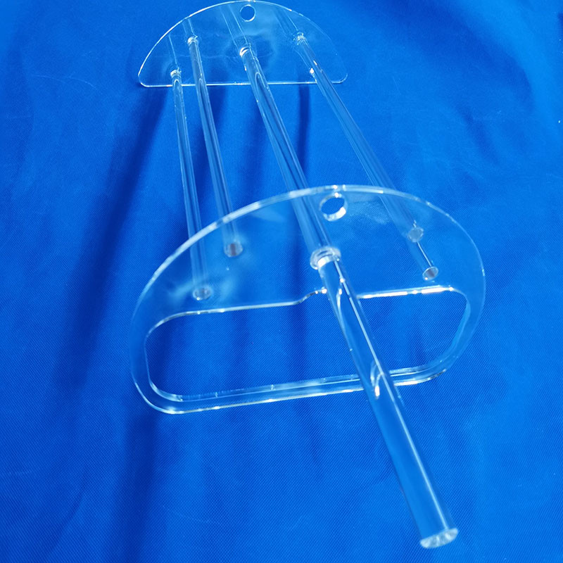 Fused Silica Quartz Science Lab Glassware Glass Boat Wafer Carrier For Furnace