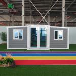 20FT Prefab Steel Home Gray Easy Assembled Modular Home Manufacturer