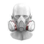 GB2626-2006 Antigas Full Face Reusable Painted Petrol Gas Mask