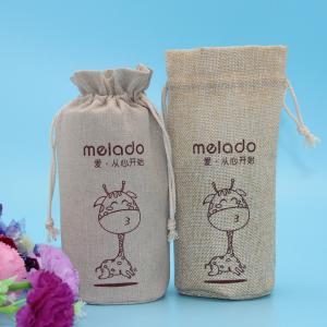 Quality Heat Preservation Pot Package Round Bottom Jute Drawstring Pouch wholesale