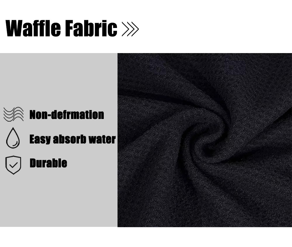 Printed Microfiber Waffle Pattern Tour Golf Club Cleaning Towel Custom logo Sublimation Waffle Golf Towel