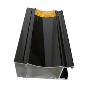 Quality Machined Black Pearl Aluminum Glass Window Frame Profiles wholesale