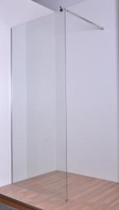 Quality Clear Glass Shower Enclosures Kits With Stainless Steel Support Bar / Chrome Profile wholesale