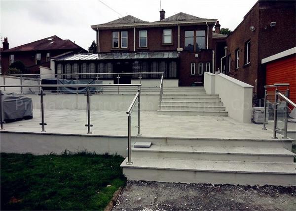 Balcony Apartment Design Stainless Steel Glass Railing Balustrdae Brushed /