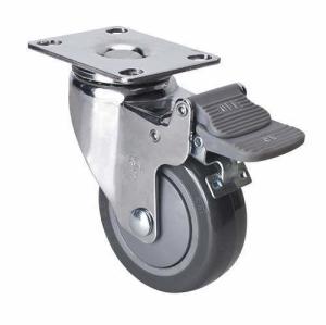Quality 2.5mm Thickness PU Wheel Material 80kg Plate Brake PU Caster 3723-77 for Edl Chrome 3 wholesale