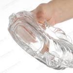 700ml Glass Vodka Bottle with Clear Round Shape and Glass Collar Material