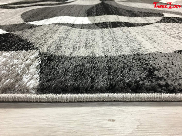 Gray Bedroom Contemporary Area Rugs , Large Living Room Area Rugs Stains Fading Resist